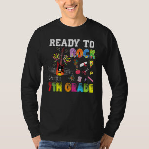 Bereit zum Rock 7. Klasse siebte Gitarre Electric  T-Shirt