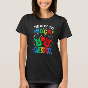 Bereit zum Rock Homeschoor zurück zur Gitarre der  T-Shirt