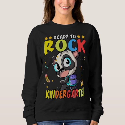 Bereit zum Rock Kindergarten 4 Sweatshirt (Vorderseite)