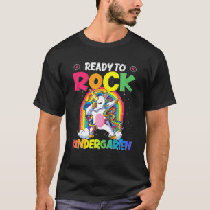 Bereit zum Rock Kindergarten Dabbing Einhorn Zurüc T-Shirt