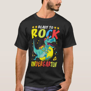 Bereit zum Rock Kindergarten Dinosaur T-Rex Kinder T-Shirt