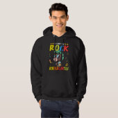 Bereit zum Rock Kindergarten Hoodie (Vorne ganz)