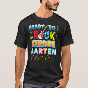 Bereit zum Rock Kindergarten zurück zur Gitarre de T-Shirt