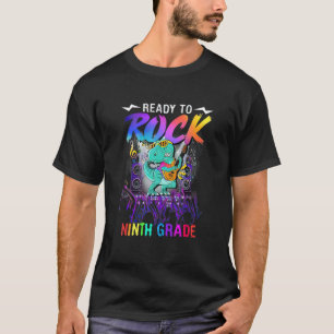 Bereit zum Rock Ninth Grade Dinosaur Gitarre zurüc T-Shirt
