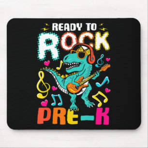 Bereit zum Rock PreK Dinosaurier zurück zur Schule Mousepad
