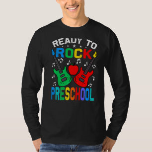 Bereit zum Rock Preschool zurück zur Gitarre T-Shirt