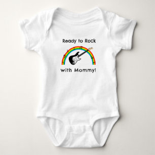 Bereit zum Rocken Personalisiertes Bodysuit Baby Strampler