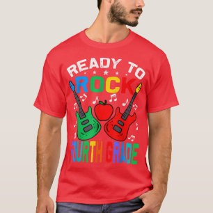 Bereit zum Rocken Vierte Klasse Rückkehr zur Schul T-Shirt