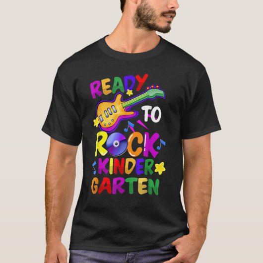 Bereit zum Rocks Kindergarten zurück zum Schullehr T-Shirt (Vorderseite)