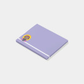 Bereit zum Skifahren Post-it Klebezettel (angewinkelt)