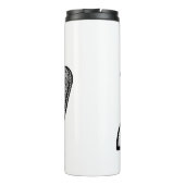 Bereit zum Skifahren Thermosbecher (Rückseite)