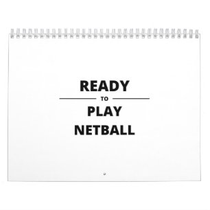 BEREIT ZUM SPIELEN VON NETBALL KALENDER