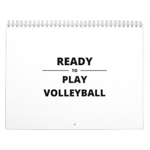 BEREIT ZUM SPIELEN VON VOLLEYBALL KALENDER