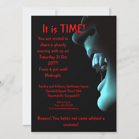 Bereit zum Streik Einladung (Vorderseite)