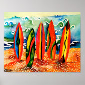 Bereit zum Surfen Poster (Vorne)