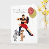 Bereit zum Tanzen für Ihren Geburtstag Karte (Gelbe Blume)