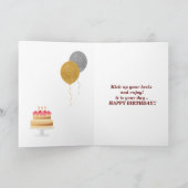 Bereit zum Tanzen Hunde Tänzer personalisieren Geb Karte (Innenseite)