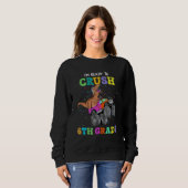 Bereit zum Zerkleinern des 6. Grades Dinosaurier M Sweatshirt (Vorne ganz)
