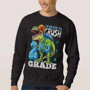 Bereit zum Zerkleinern des zweiten Grades von Dino Sweatshirt