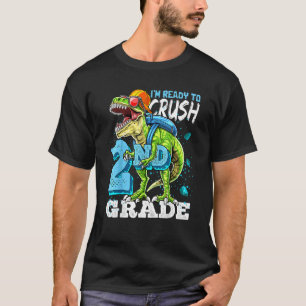 Bereit zum Zerkleinern des zweiten Grades von Dino T-Shirt
