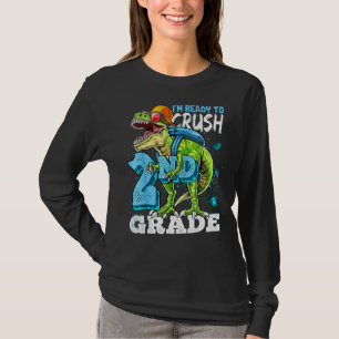 Bereit zum Zerkleinern des zweiten Grades von Dino T-Shirt