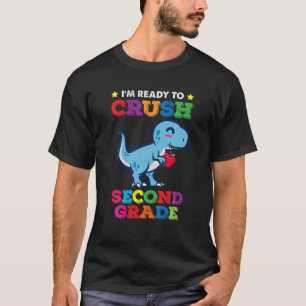 Bereit zum Zerkleinern von 2D-Grad-Rex-Dinosaurier T-Shirt