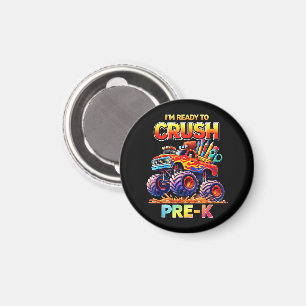 Bereit zum Zermalmen Pre-K-Monstertruck Rückkehr z Magnet