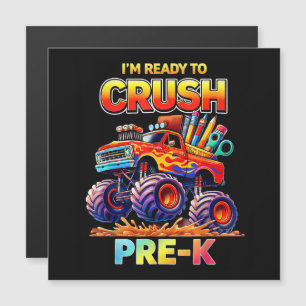 Bereit zum Zerstören Pre-K-Monstertruck Rückkehr z Magnetkarte