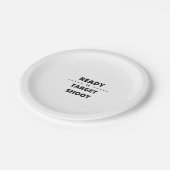 BEREIT ZUM ZIELSCHUB PAPPTELLER (Schrägansicht)