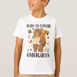 Bereit zur Erkundung des Kindergarten-T - Shirt