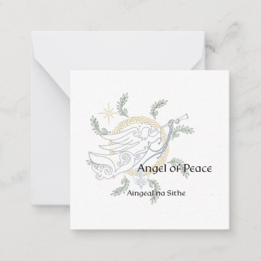 Bereit zur Farbe keltischer Mandala Weihnachtskart Mitteilungskarte (Vorderseite)