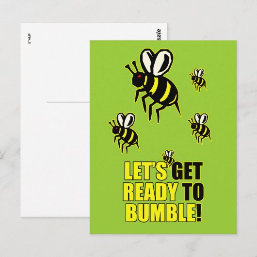 Bereit zur Hummel Postkarte (Vorne/Hinten)