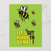 Bereit zur Hummel Postkarte (Vorderseite)