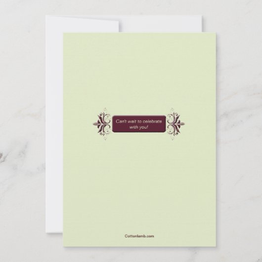 Bereit zur Party Einladung (Rückseite)