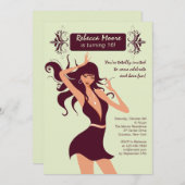 Bereit zur Party Einladung (Vorne/Hinten)