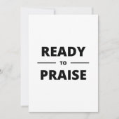 BEREIT ZUR PRAISE EINLADUNG (Vorderseite)