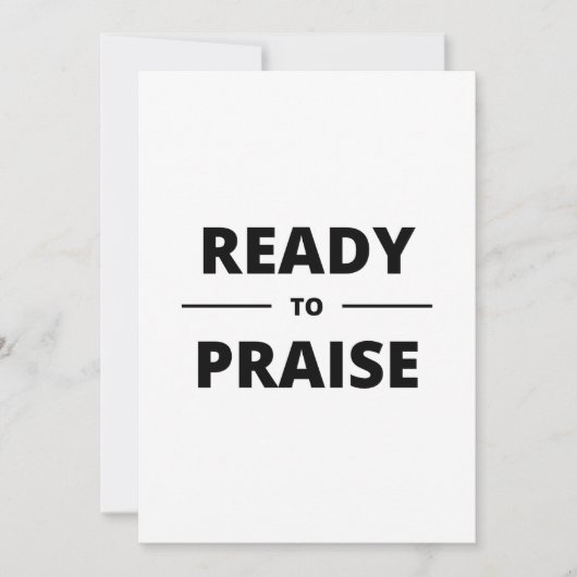 BEREIT ZUR PRAISE EINLADUNG (Vorderseite)