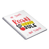 Bereit zur Regelung von Regler und Apfel Notizblock (Rechte Seite)