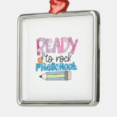 Bereit zur Rock Preschool Ornament Aus Metall (Links)