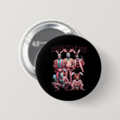 Bereite dich auf groovige Färbemittel Lustiger Ost Button (Vorne & Hinten)