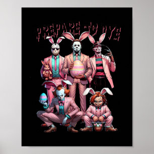 Bereite dich darauf vor, lustige Oster-Horror-Oste Poster