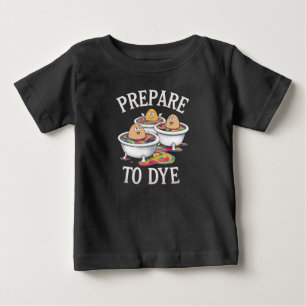 Bereite dich darauf vor, lustige Ostereier auf Ost Baby T-shirt