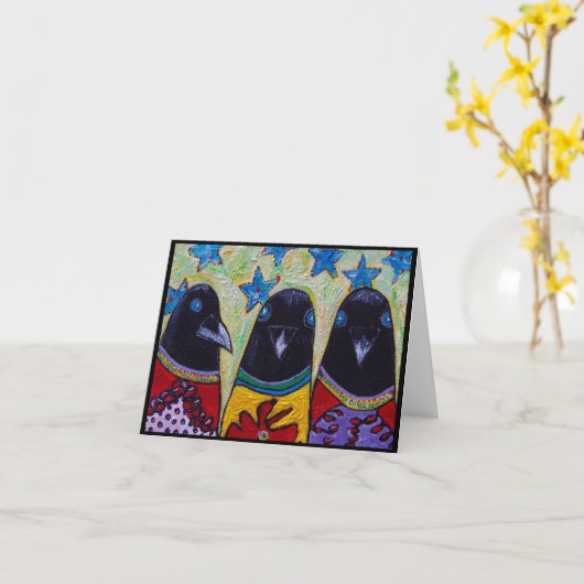 bereite Setkrähe! Karte (Gelbe Blume)