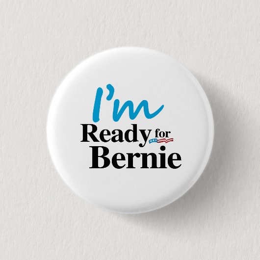 Bereiten Sie für Bernie 2016 vor Button (Vorderseite)
