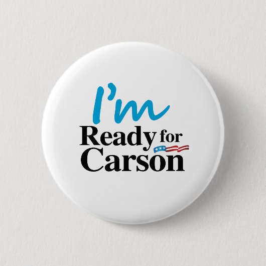 Bereiten Sie für Carson 2016 vor Button (Vorderseite)