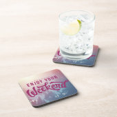 Bereiten Sie für das Wochenende vor Getränkeuntersetzer (Rechte Seite)