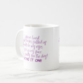 BEREITEN SIE FÜR DEN TAG VOR KAFFEETASSE (Vorderseite Links)