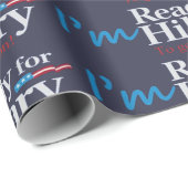 Bereiten Sie für Hillary…. vor Zu zum Gefängnis Geschenkpapier (Rolleneckpunkt)