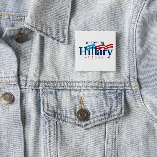 Bereiten Sie für Knopf Hilary Clinton 2016 vor Button (Beispiel)