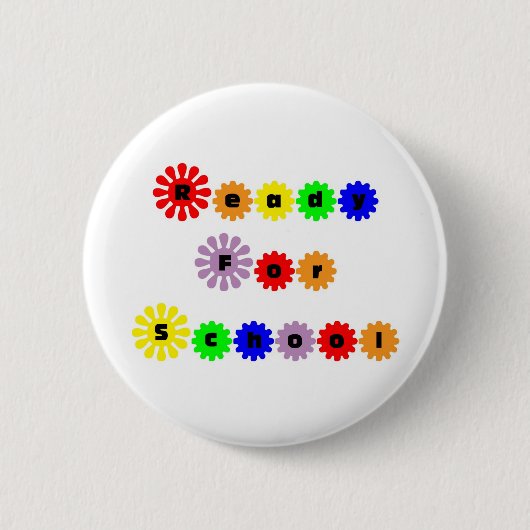 Bereiten Sie für Schule vor Button (Vorderseite)